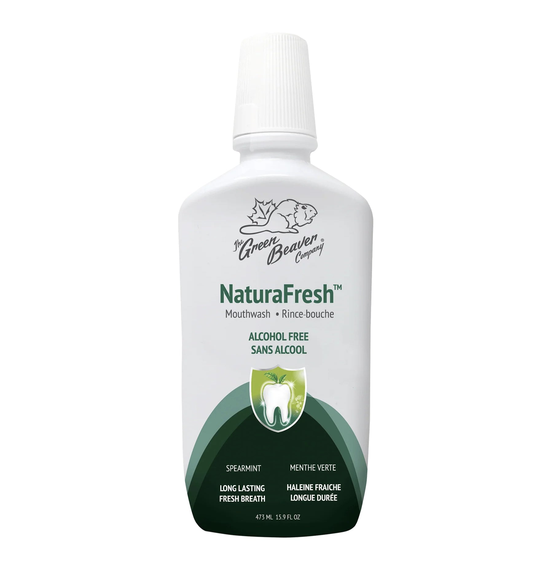 Rince-Bouche NaturaFresh sans alcool - Menthe Verte - Green Beaver - 473ml